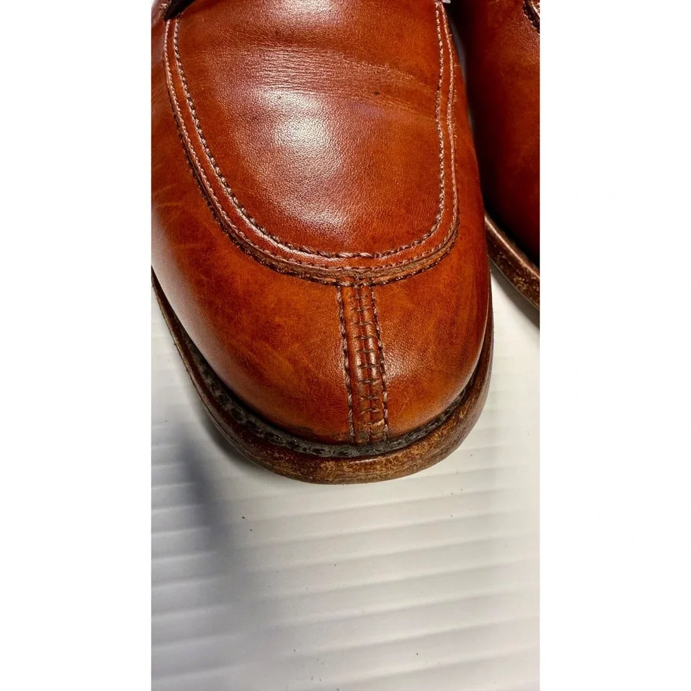 Allen Edmonds LaSalle Split Toe Derby Shoes Men's 11.5 D Brown Leather Made USA